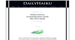 Desktop Screenshot of dailyhaiku.org