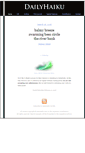 Mobile Screenshot of dailyhaiku.org