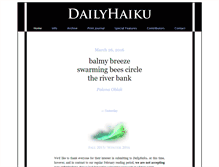 Tablet Screenshot of dailyhaiku.org
